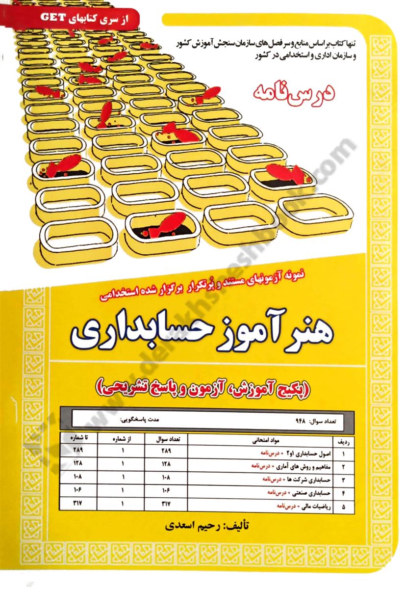 درس نامه نمونه آزمونهای مستند و پرتکرار برگزارشده استخدامی هنرآموز حسابداری