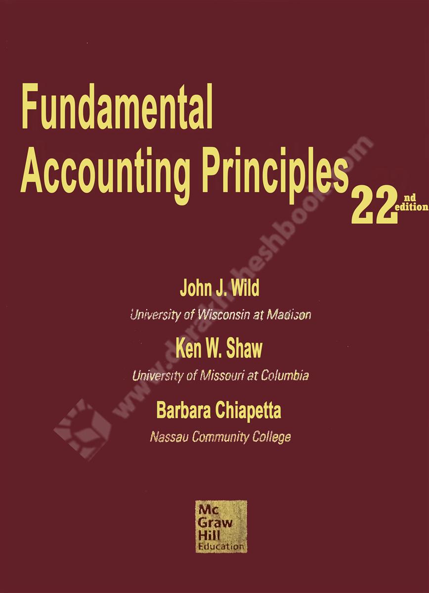 Fundamental Accounting Principles - 22nd Edition